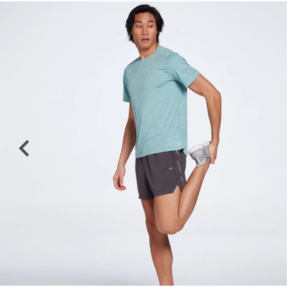 DSG Men's 5" Woven run Shorts with brief gray size 3XL NWT